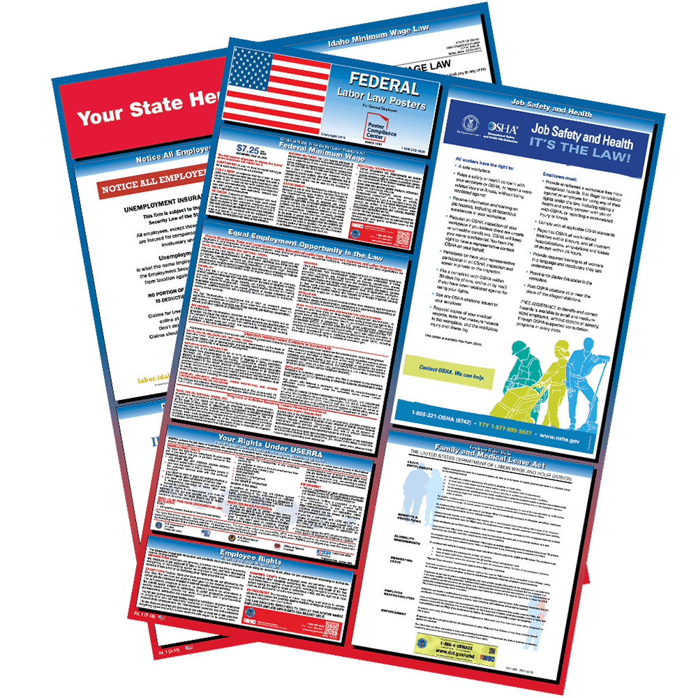 All-On-One 2018 Wisconsin State & Federal Labor Law Poster 