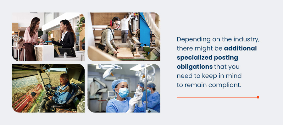 Special Requirements for Certain Industries