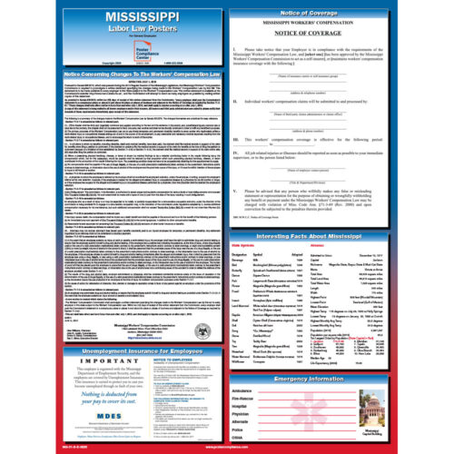 Mississippi labor law poster