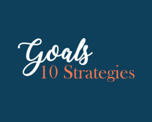 Typography Image that Says Goals and Strategies