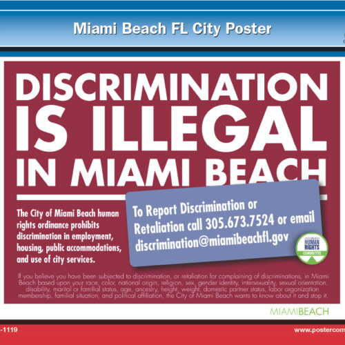 Miami Beach FL City Poster