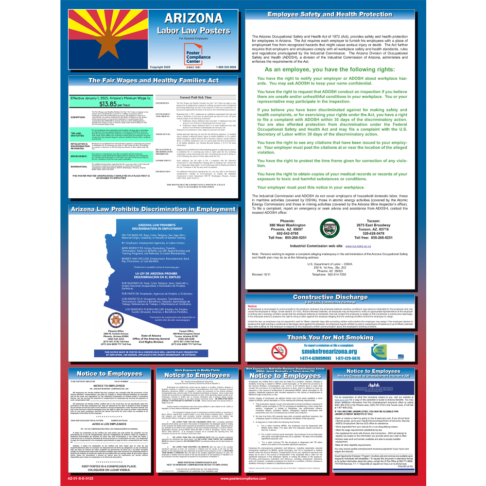 2024 Arizona & Federal Labor Law Poster Poster Compliance Center