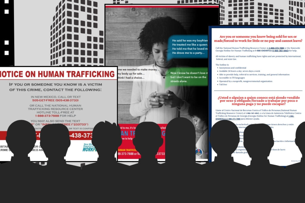 human trafficking notices are mandatory in some instances