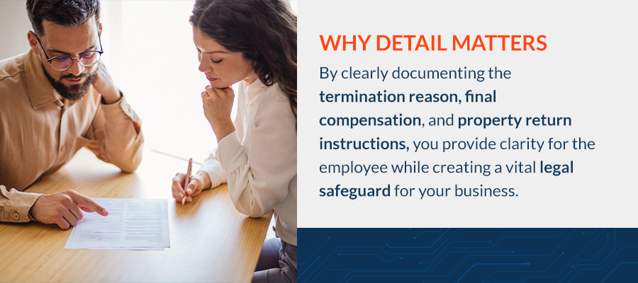 What Should a Letter of Termination Include?