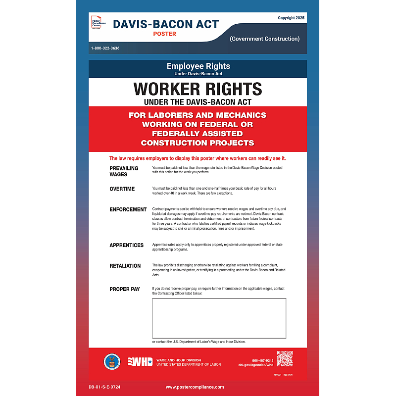 Davis-Bacon Poster (Government Construction)