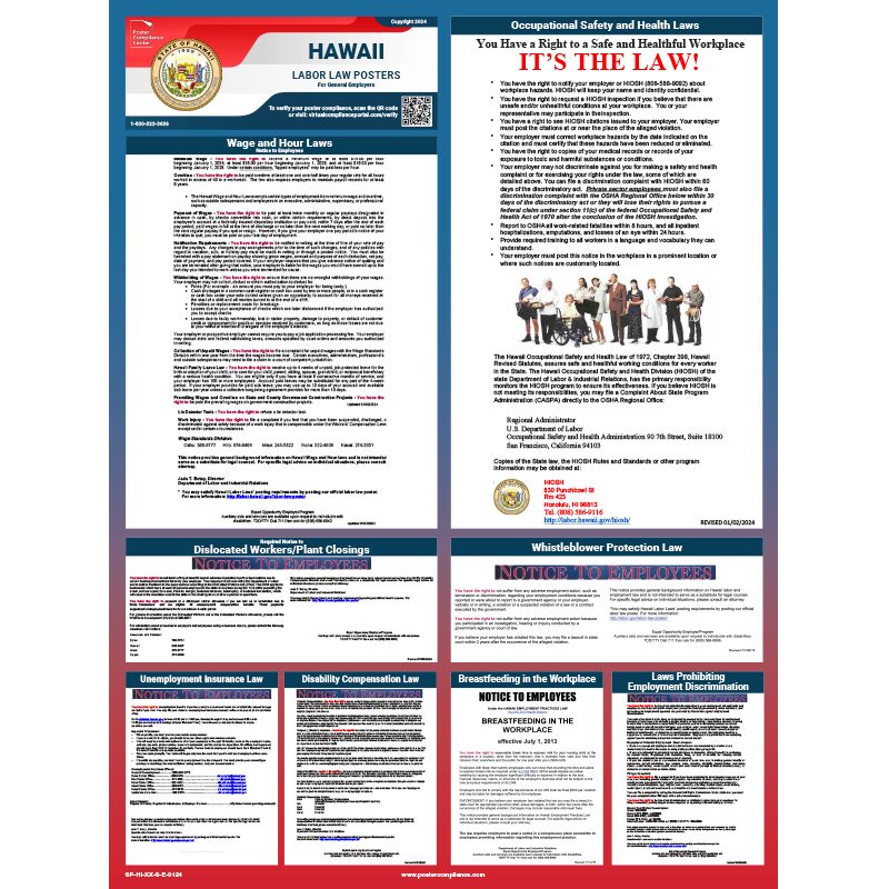 Hawaii Labor Law Poster