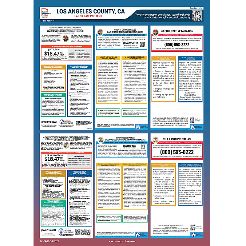 Los Angeles County Labor Law Poster