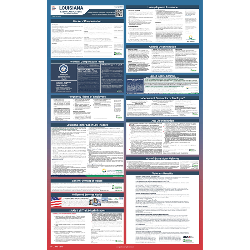 Louisiana Labor Law Poster