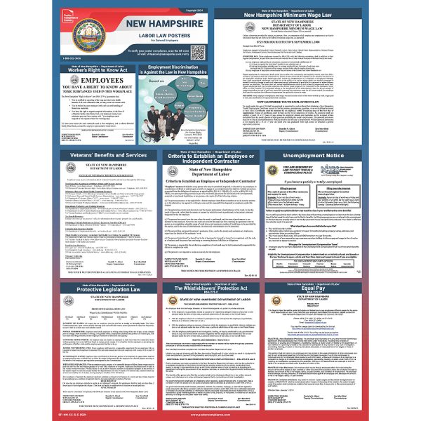 New Hampshire State & Federal Labor Law Posters For Sale
