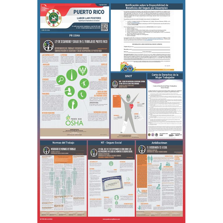 Prosha Puerto Rico Labor Law Poster - Poster Compliance Center