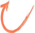 Orange point arrow directing users to click video button