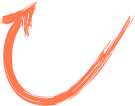 Orange point arrow directing users to video button