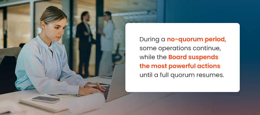 What Happens When the Board Lacks a Quorum?